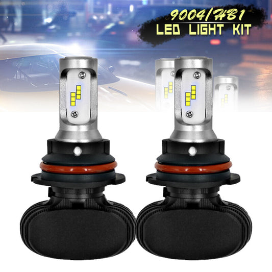2-pack DC9-32V 8000LM 9004 HB1 Car SUV LED Headlights High and Low Beams 6000K 25W/Bulbs n