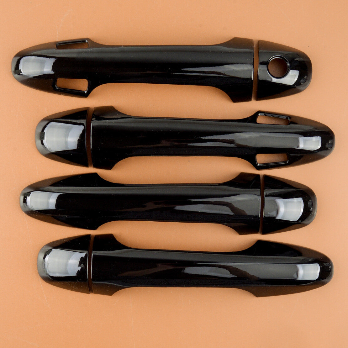 Glossy Black for Smart Key Door Handle Cover Assy Fit for Toyota Tacoma 2016-2021