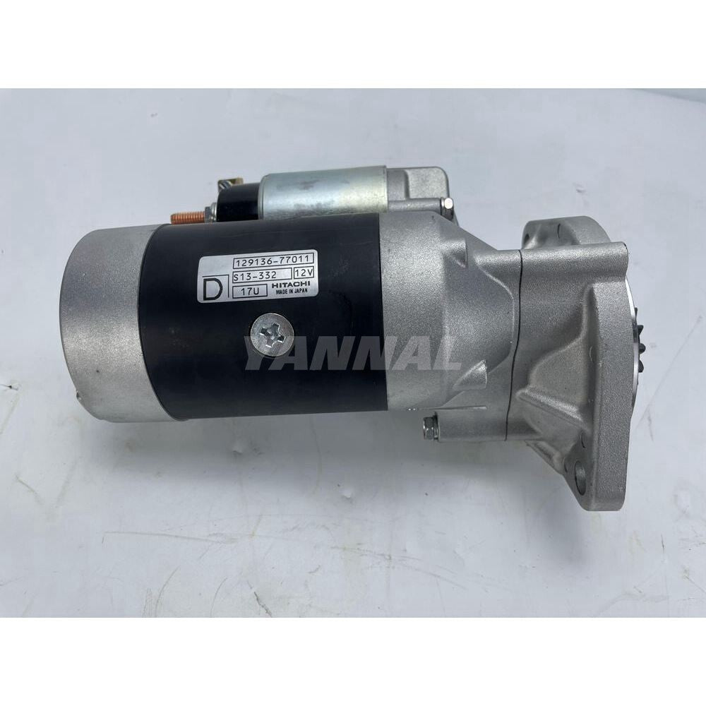 Brand new 4TNV88 starter motor 129136-77011, suitable for engine parts.