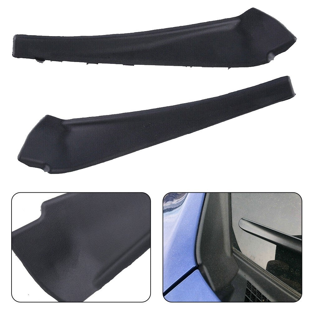 2Pcs For -Rogue 2014-2020 Front Wiper Side Cowl Extension Cover Trim Black v