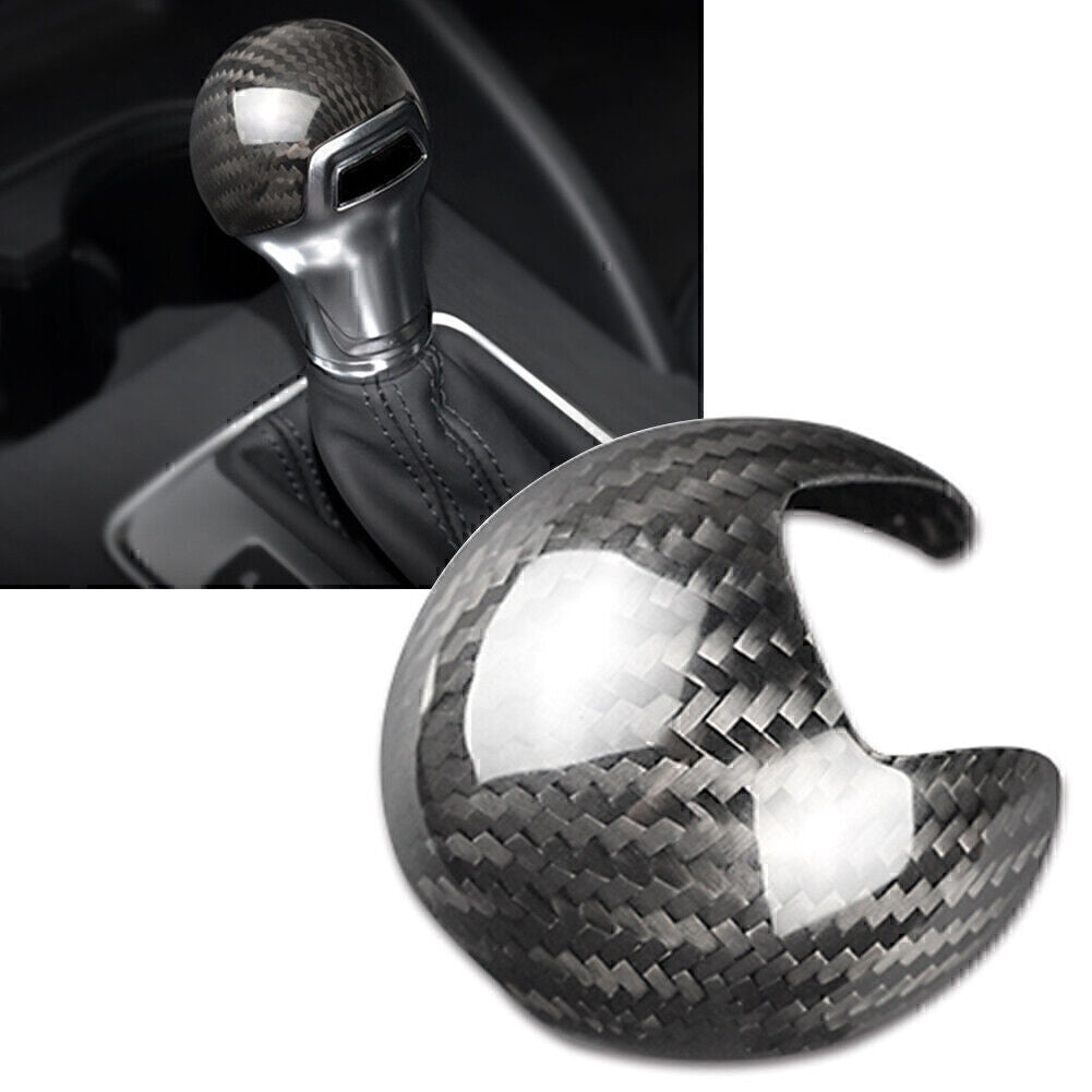 Carbon Fiber Car Gear Shift Knob Cover Trim Fit for Audi A3 S3 2014-2018 2017 2016