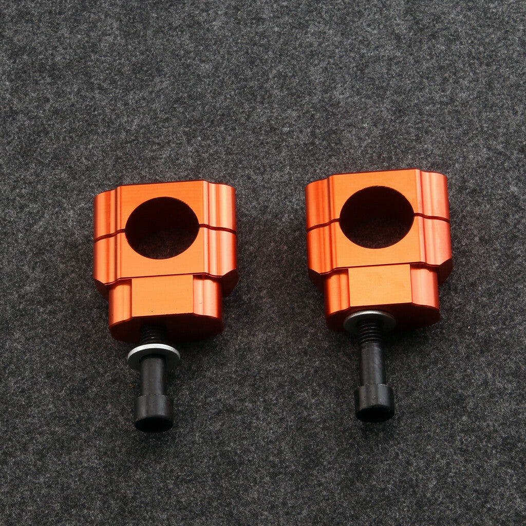 Orange Handlebar Riser Mount Clamps Kit Adapter for Honda for Yamaha for Suzuki for Kawasaki