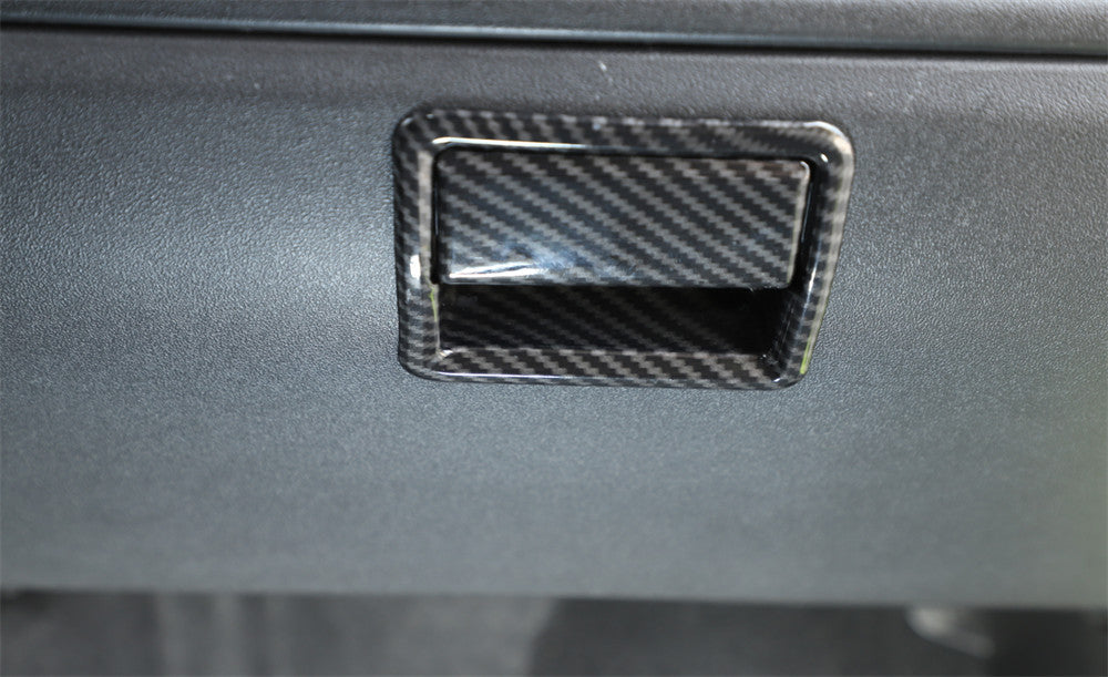Carbon Fiber ABS for Co -pilot Storage Box Switfch Handle Trim for Suzuki for Jimny 2019+