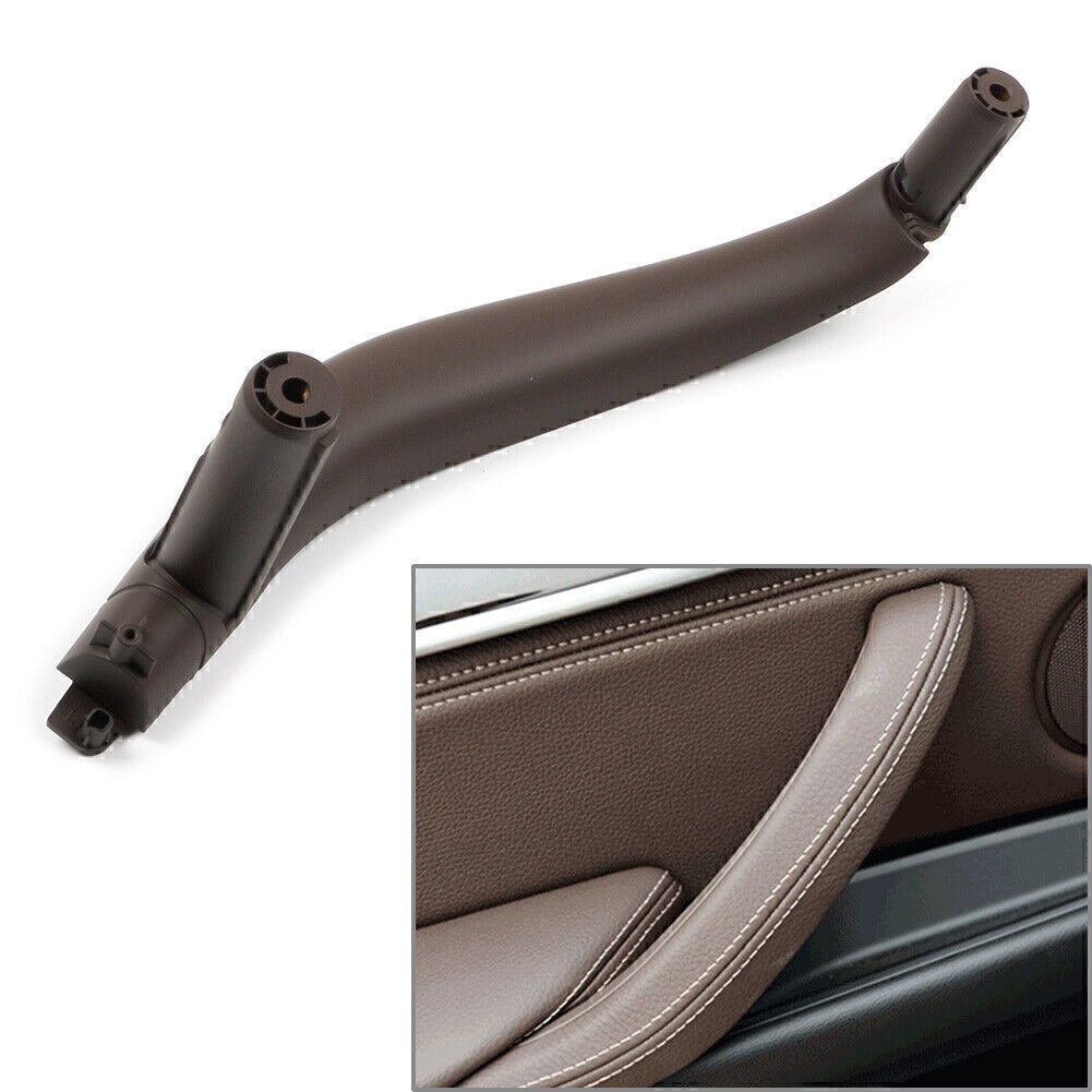 1pcs Inner Interior Door Pull Handle Trim Cover for BMW X5 X6 F15 F16 Mocha