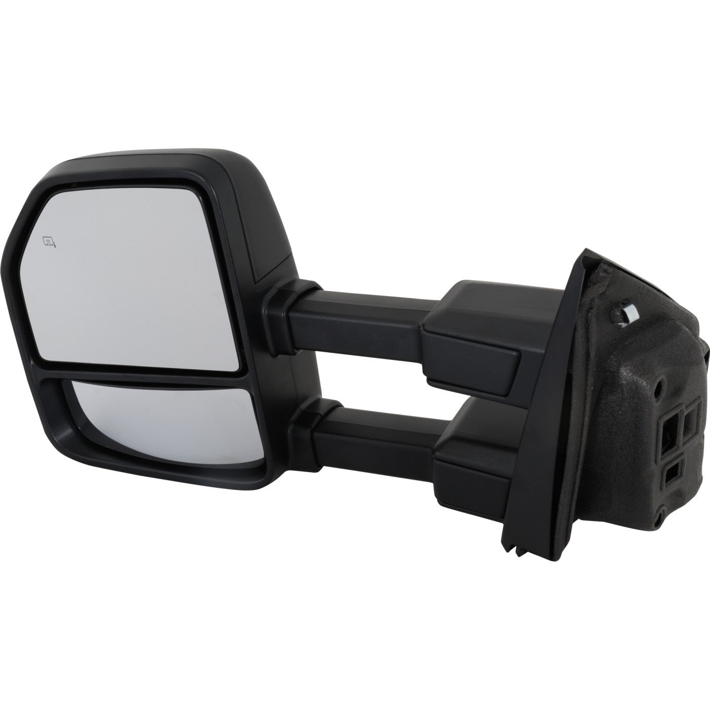 Heated mirrors with chrome covers are available on 2017-2022 for Ford F-250 Super Driver's Side.