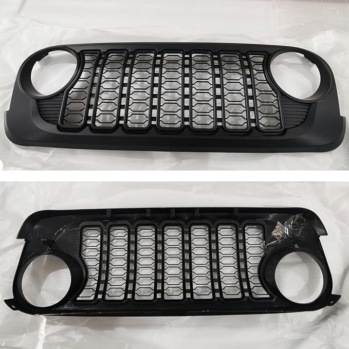for Jeep for Wrangler JK 2007-2017 2024 JL Front Grill Bumper Mesh Grille