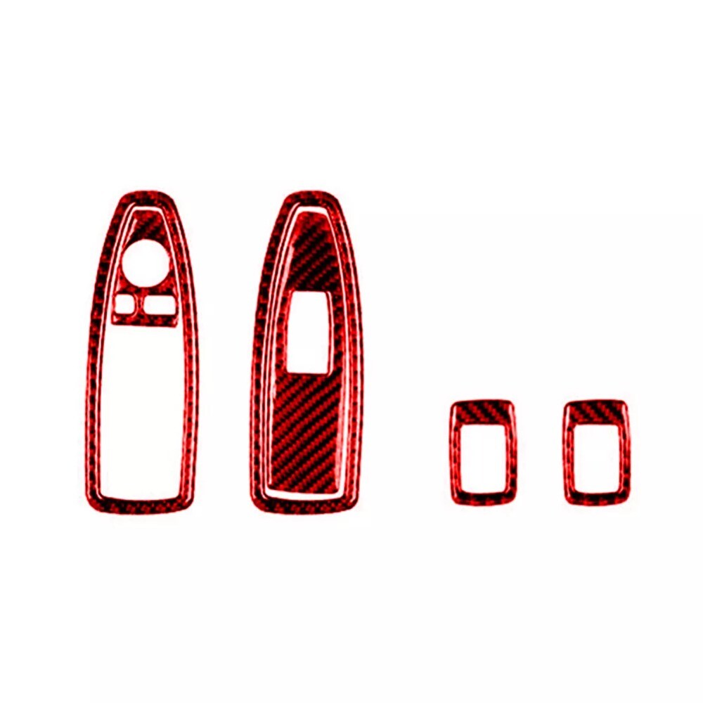 6pc Red Interior Window Control Cover Trim Replacement For X1 F48 2016-2018 n