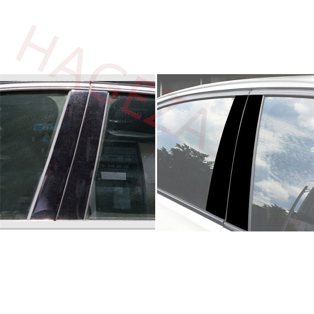Gloss Black Window Pillar Posts Sticker Cover for BMW X5 E70 2008-13 Accessories