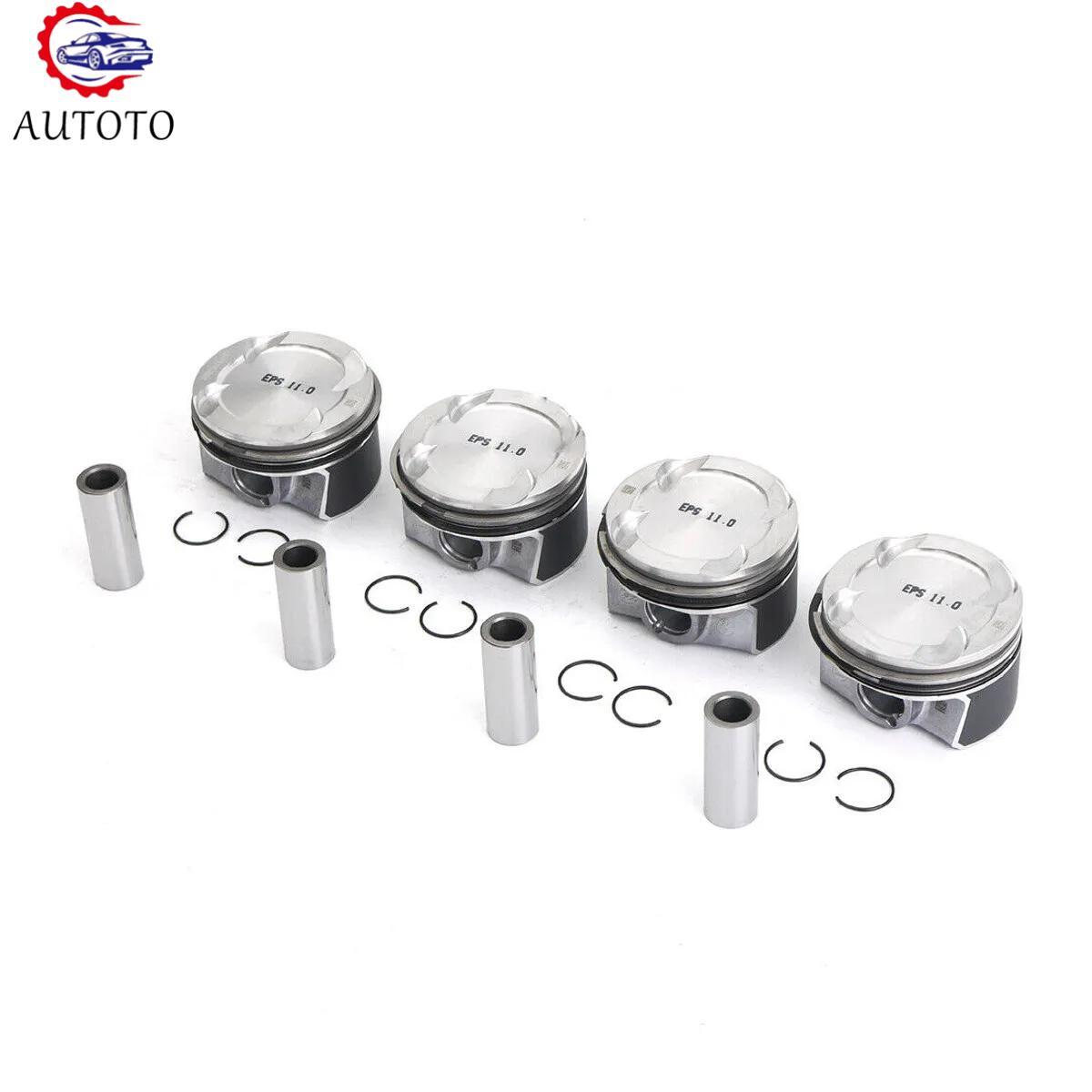 4x Pistons Rings Kit 11:1 22mm Compatible with for BMW for MINI Cooper S X1 F55 F56 2.0
