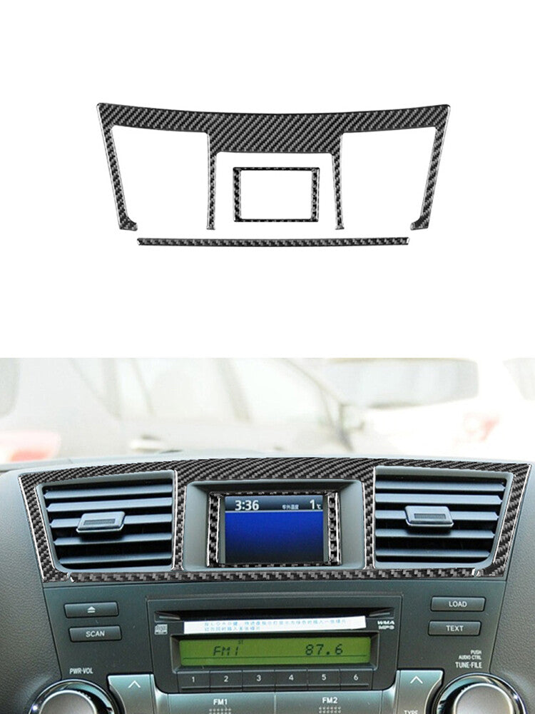 Central Control Frame Trim Cover Carbon Fiber Interior for Acura TSX 2003-08 Red v