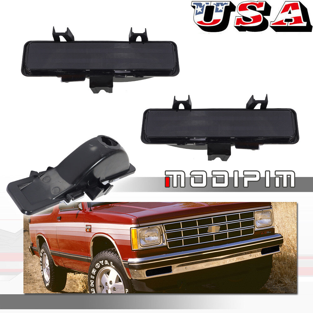 Suitable for 82-94 Jimmy Blazer Sonoma S10 S15 smoke turn signal parking bumper light set- v