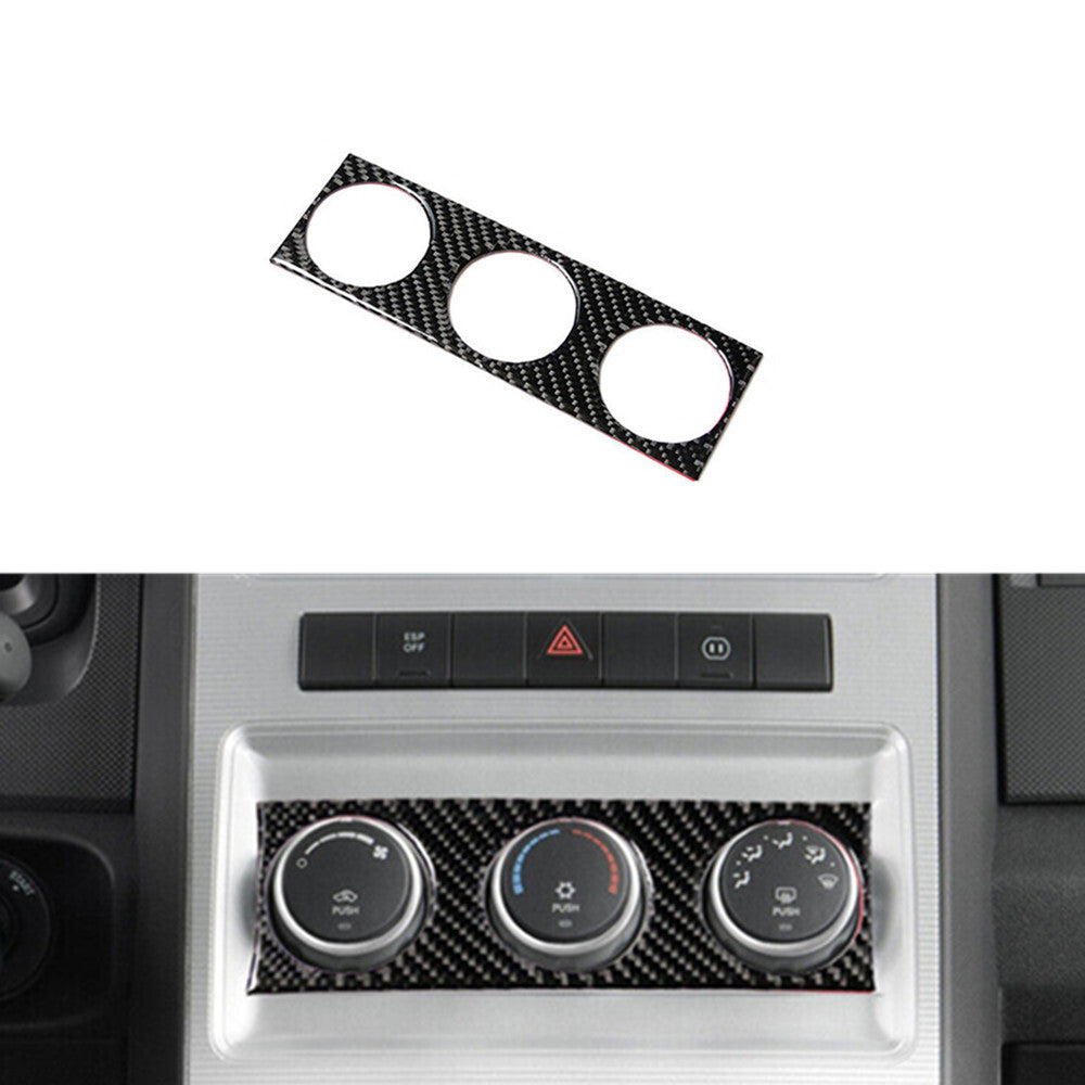 Red For Tacoma 2016-2022 Carbon Fiber Interior Door A-pillar Cover Trim v