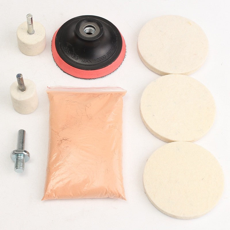 8 x Universal Glass Polishing Kit Glass Scratch Removal 8 Oz Cerium Oxide Powder