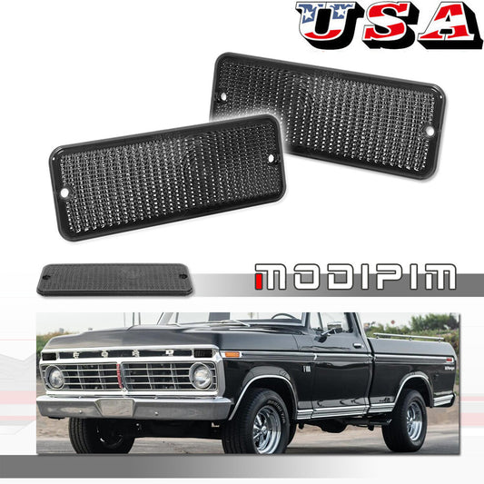 Suitable for 74 75 76 77 F-100 F100 front grill bumper turn signal lens smoke- v