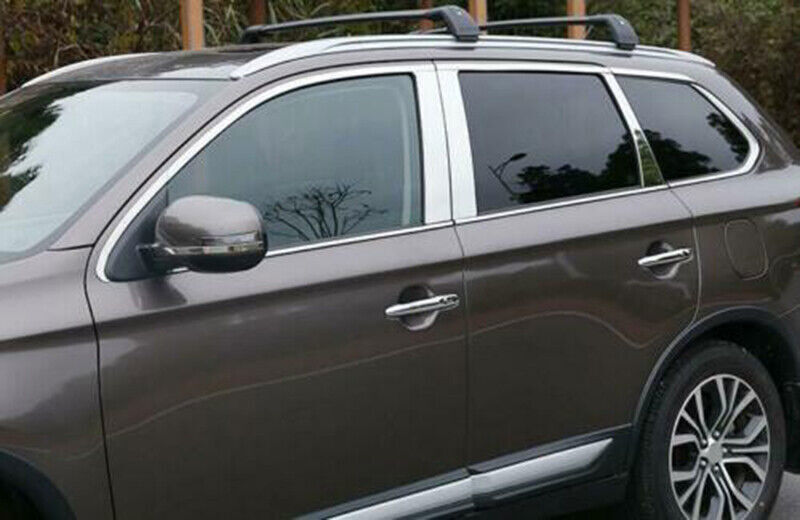 for Mitsubishi Outlander 2013-20 Chrome full Window Strip frame Sill Cover Trim