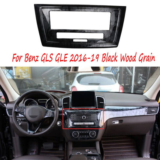 for Benz GLS GLE 16-19 Black Wood Grain Volume Switch Button Panel Cover Trim