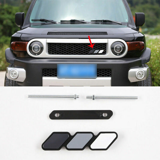 for Toyota FJ Cruiser 2007-2020 Three-Colour Front Center Mesh Grille Decor trim