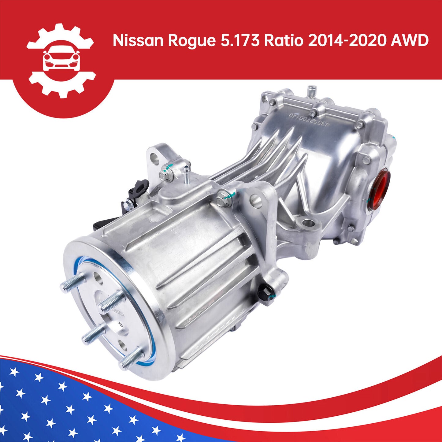 Bracket/Differential Rear AWD for Nissan Rogue 14-20 5.173 vs 24027-7FV0A Q