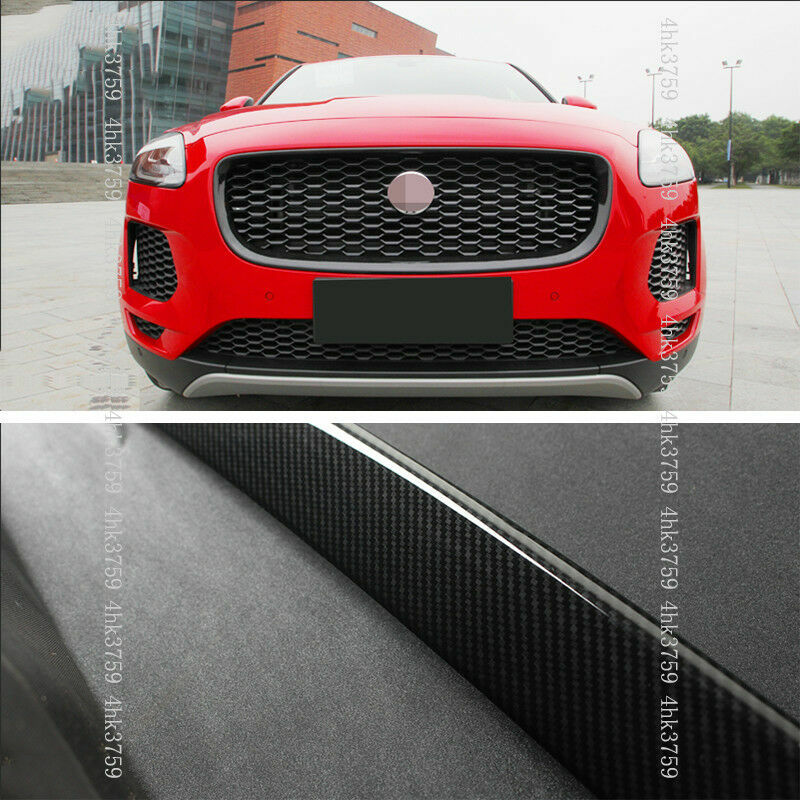 for Jaguar E-PACE 2018-2021 Carbon Fiber Front Grille Mesh Outline Frame Trim