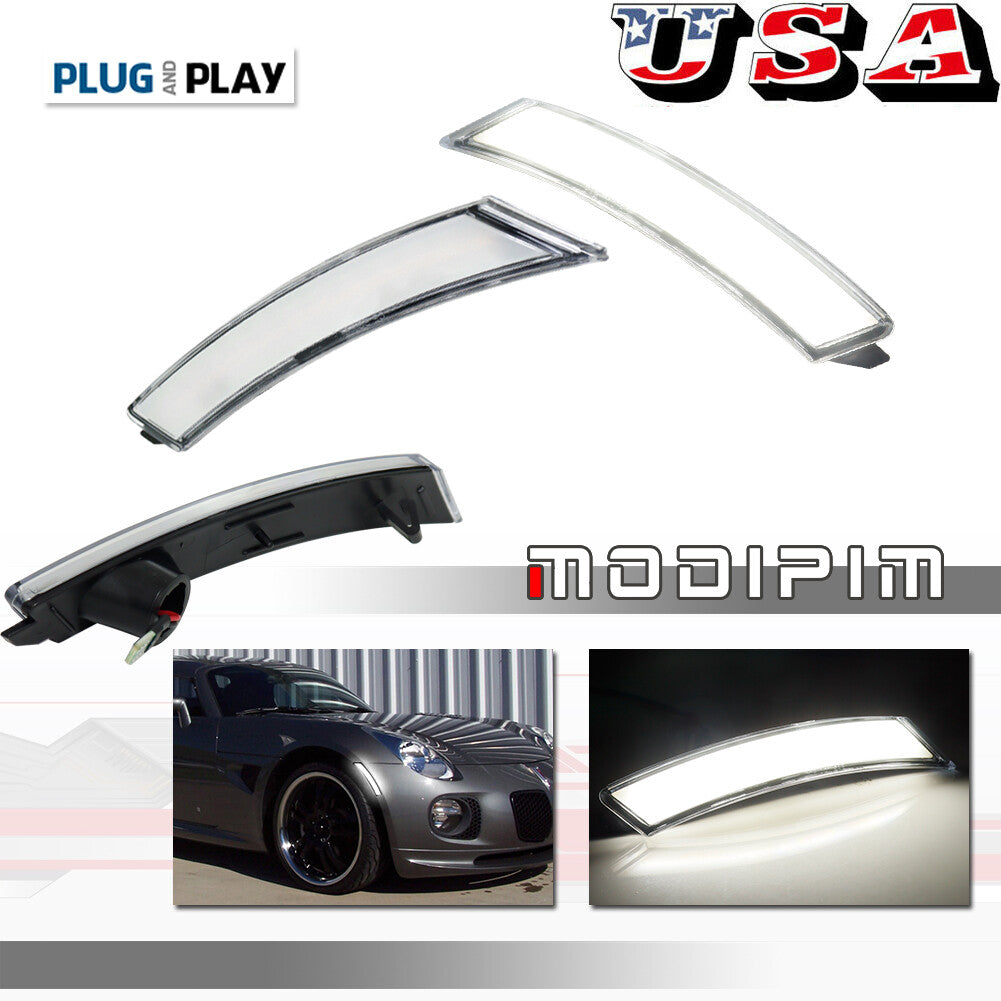 Transparent white LED front marker light suitable for 06-10 for Pontiac Solstice for Saturn Sky