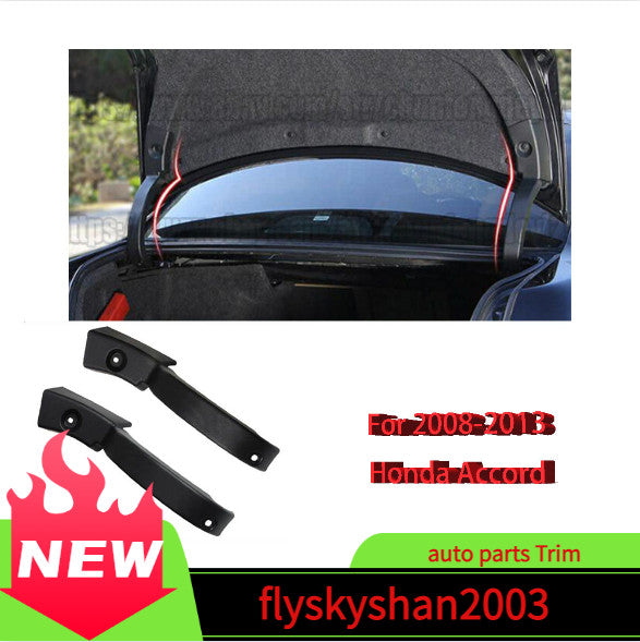 2P ABS Black Trunk Arm Hinge Cover Garnish Trim For 2008-2013 for Honda 8th Accord