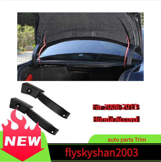 2P ABS Black Trunk Arm Hinge Cover Garnish Trim For 2008-2013 for Honda 8th Accord