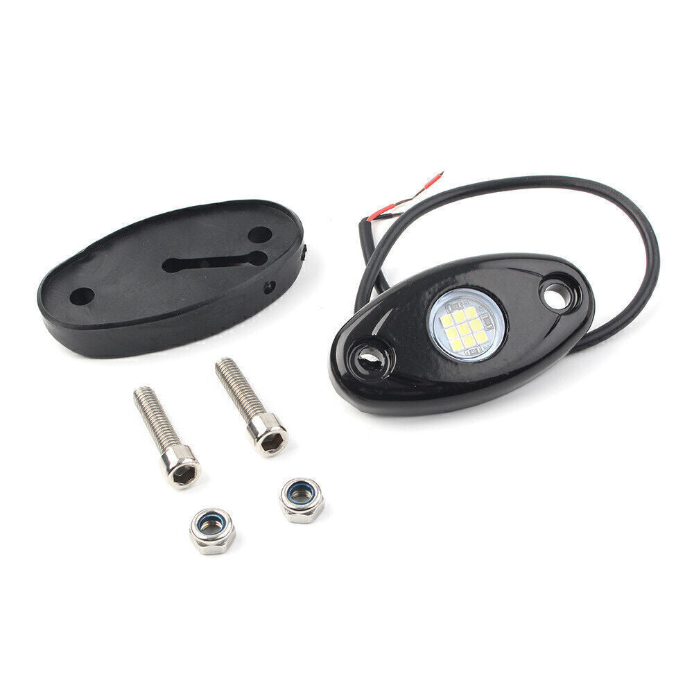 LED Rock Light for Jeep ATV Off-Road Truck Under Body Trail Rig White Lamp Pair
