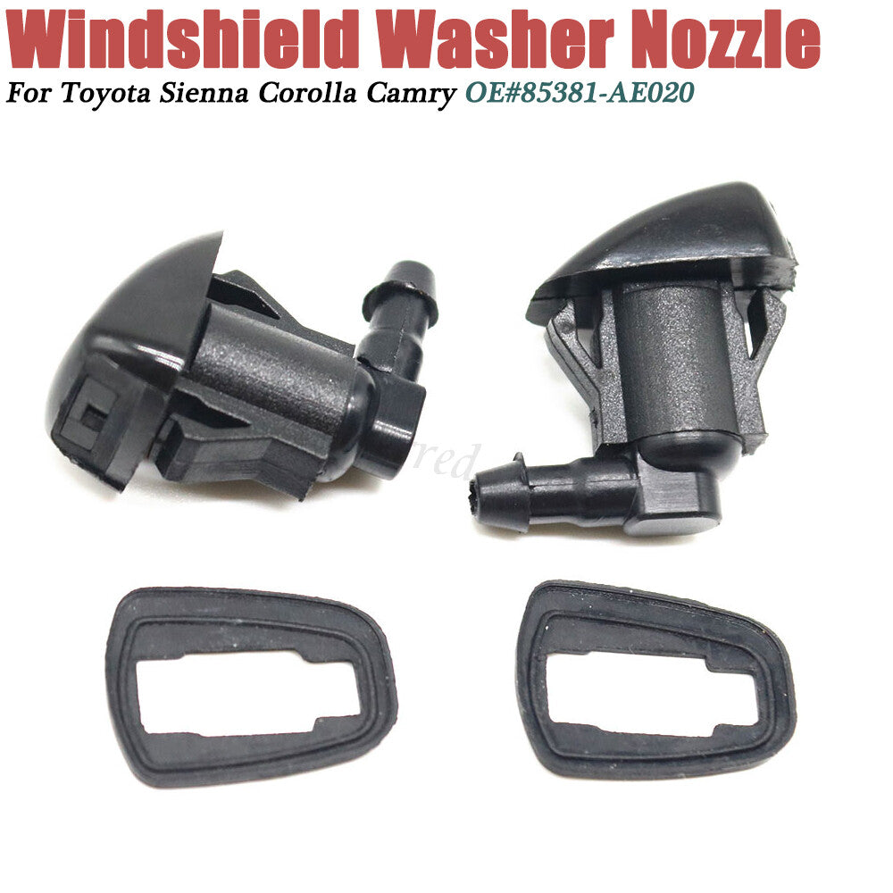 2 pieces of water spray nozzles for Sienna windshield washer fluid sprayer 85381-AE020- v
