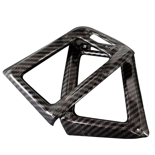 2pcs Carbon Fiber Color Air Conditioning Dashboard Vent Cover for RAV4 2013+ New n
