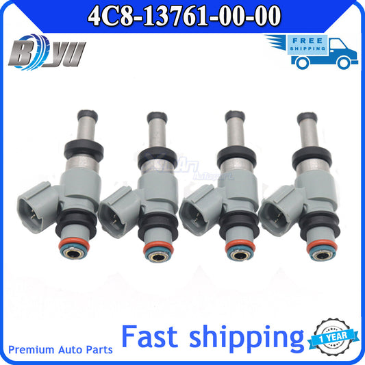 4-pack fuel injectors for Yamaha FJ09, FZ10, SR400, MT-10, WR250R, YZFR1 4C8-13761-00-00- v