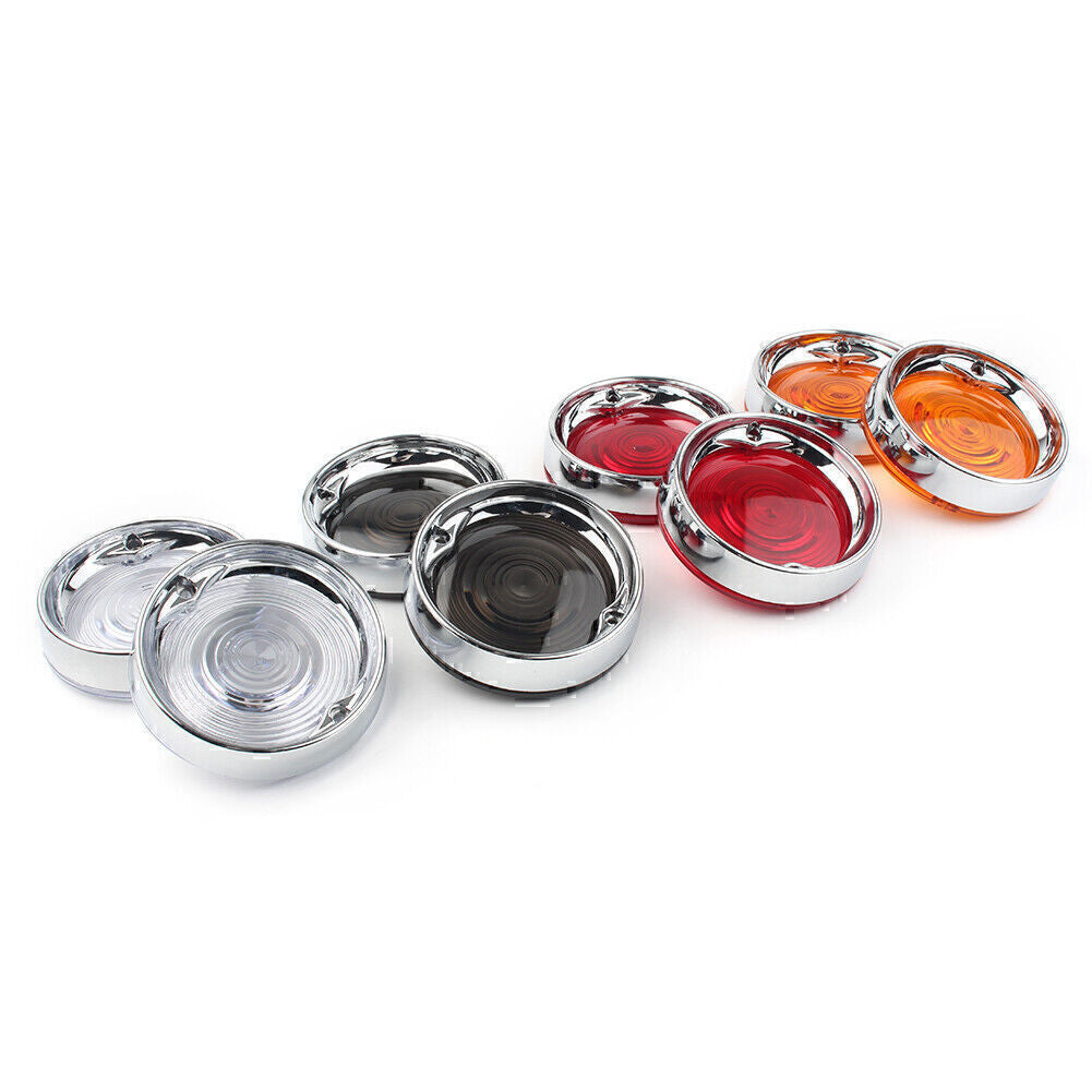 Fit for Harley Touring Tour Glides 3-1/4 Turn Signal Bezels Lens CoverTrim Rings