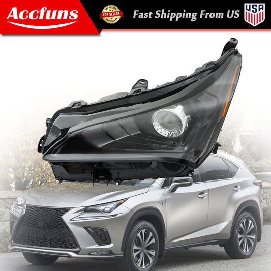 Applicable to 2018-2021 for Lexus NX300 NX300h LH/Driver's Headlight with Clear Lens LED - n
