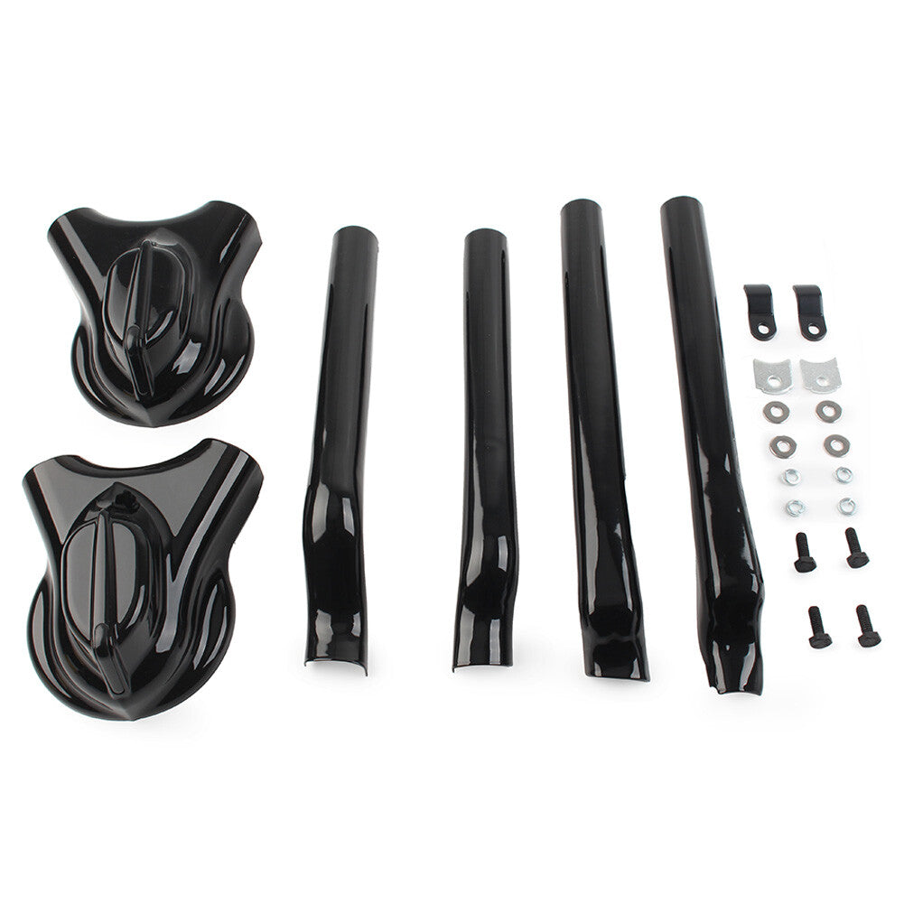 Rear for Phantom Swingarm Axle Cover Kit Fit for Harley Softail FXST FXSTC FLSTC Black