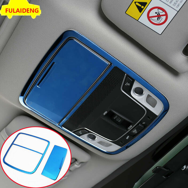 2P Blue Interior Front Reading Light Lamp Cover Trim for Honda Accord 2018-2021