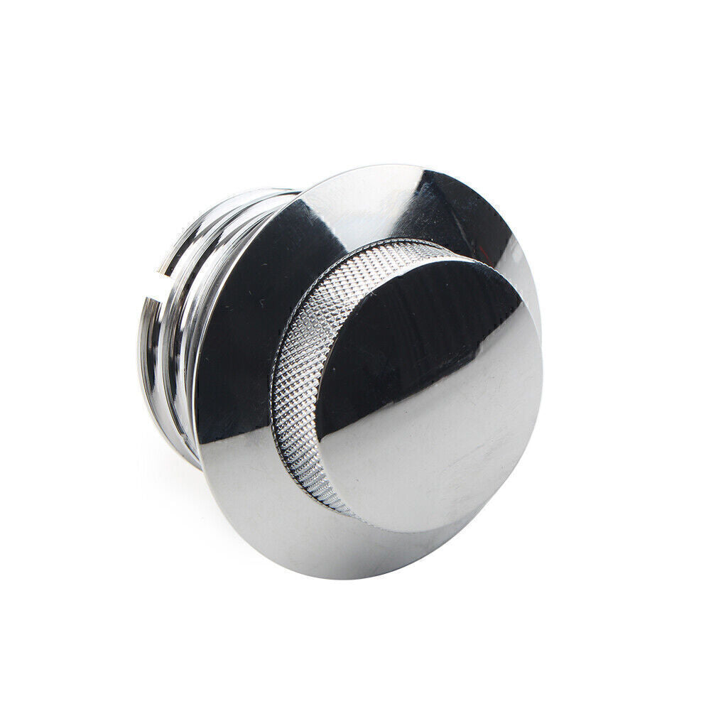 1X Chrome Flush Pop Up Reservoir Gas Cap Vented Fuel Tank Screw for Harley Q