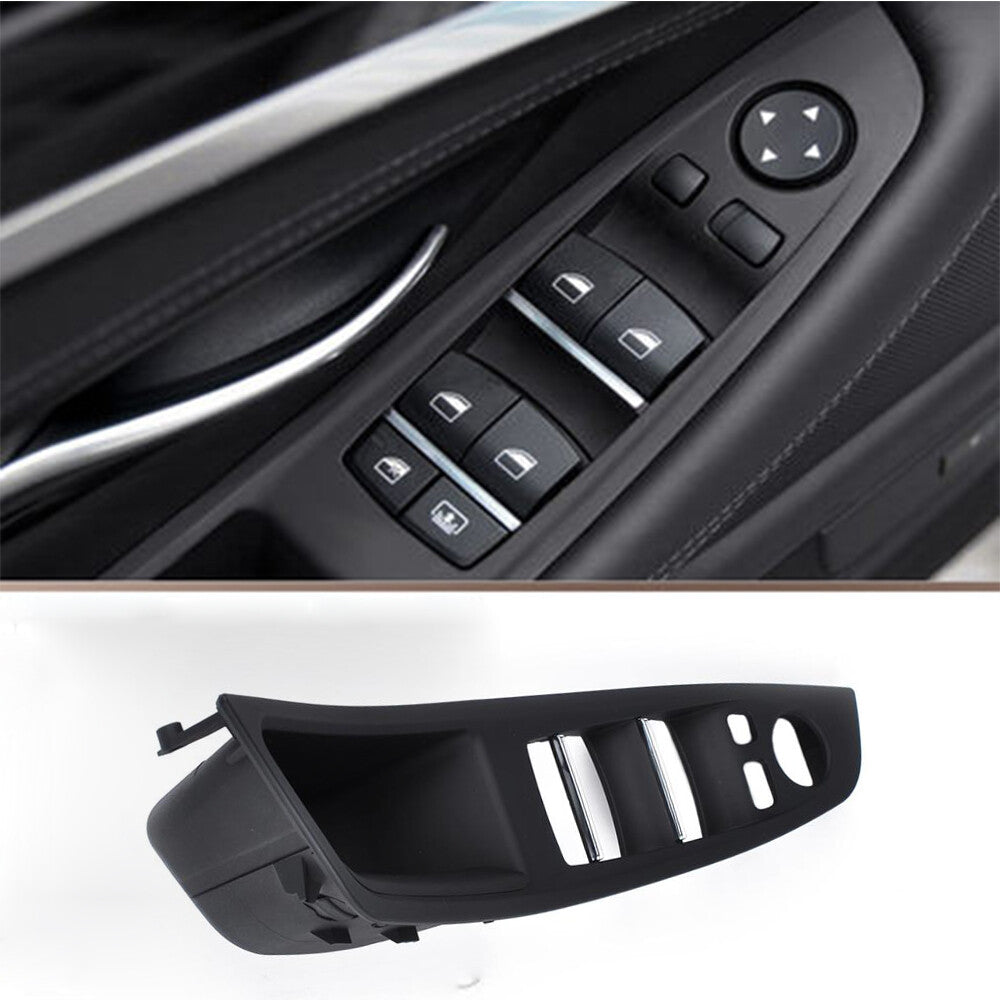 Black Door Handle Window Switch Panel Cover for BMW 5 Series 520 523 525 F10 F11