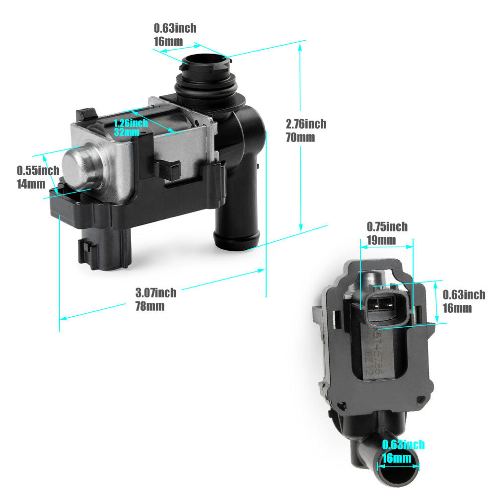 14935-JF00A Vapor Canister Purge Solenoid Evap Vent Control Valve Fit for NISSAN