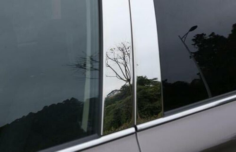 for Mitsubishi Outlander 2013-2021 Chrome Window Pillar Post Panel Trim S.Steel