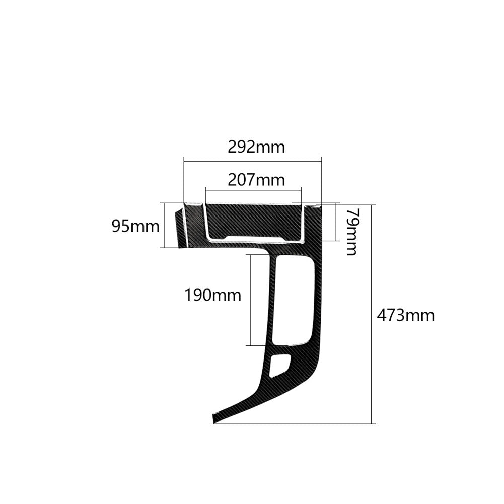 Red Carbon Fiber Door Panel Cover Trim for Land Rover Discovery Sport 2015-2019 v