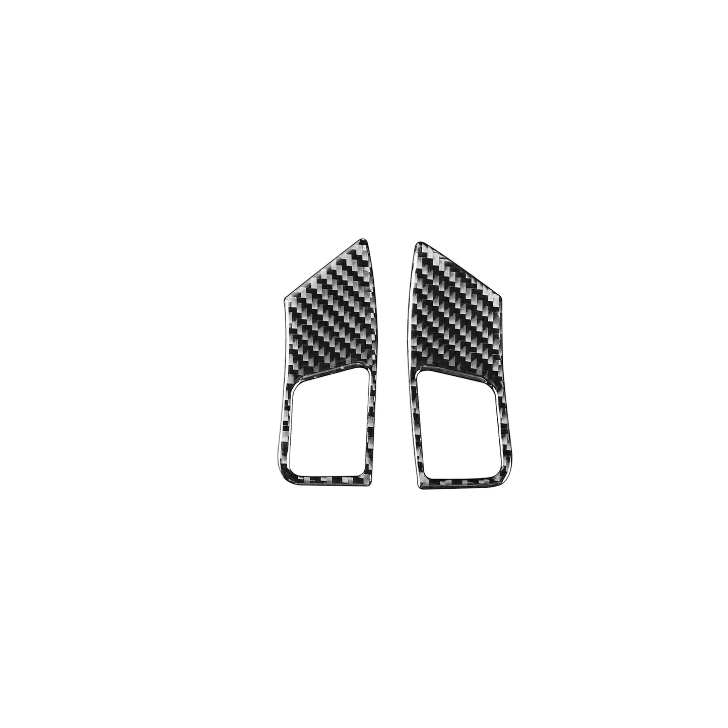2Pcs Carbon Fiber Steering Wheel Button Cover Trim for Lexus GS300/350/430/450h