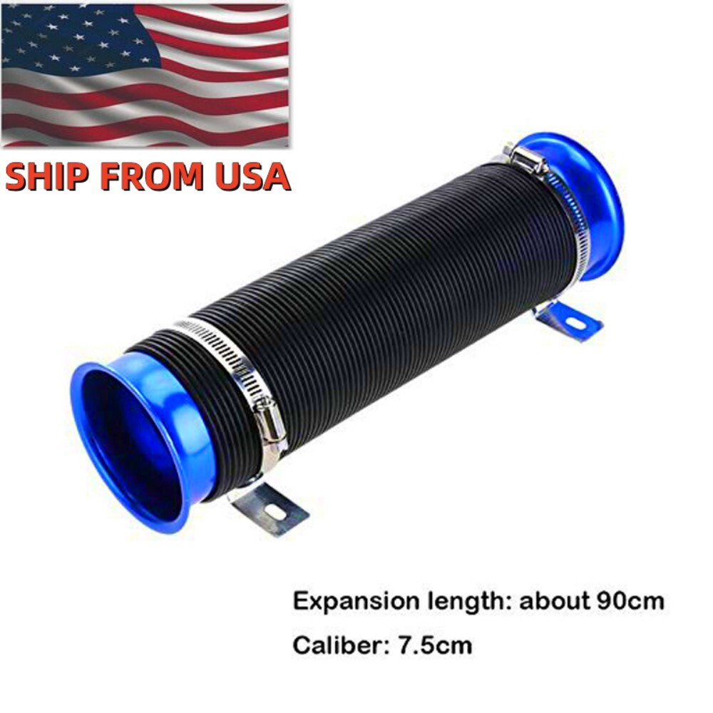 Universal 75mm 3-inch Automatic Turbine Flexible Intake Hose Durable x1 n