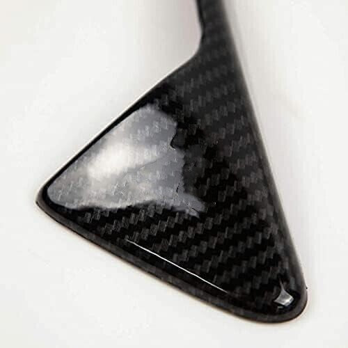 2-Piece Glossy Carbon Fiber Side Camera Protector Covers for Model 3 YX S- n
