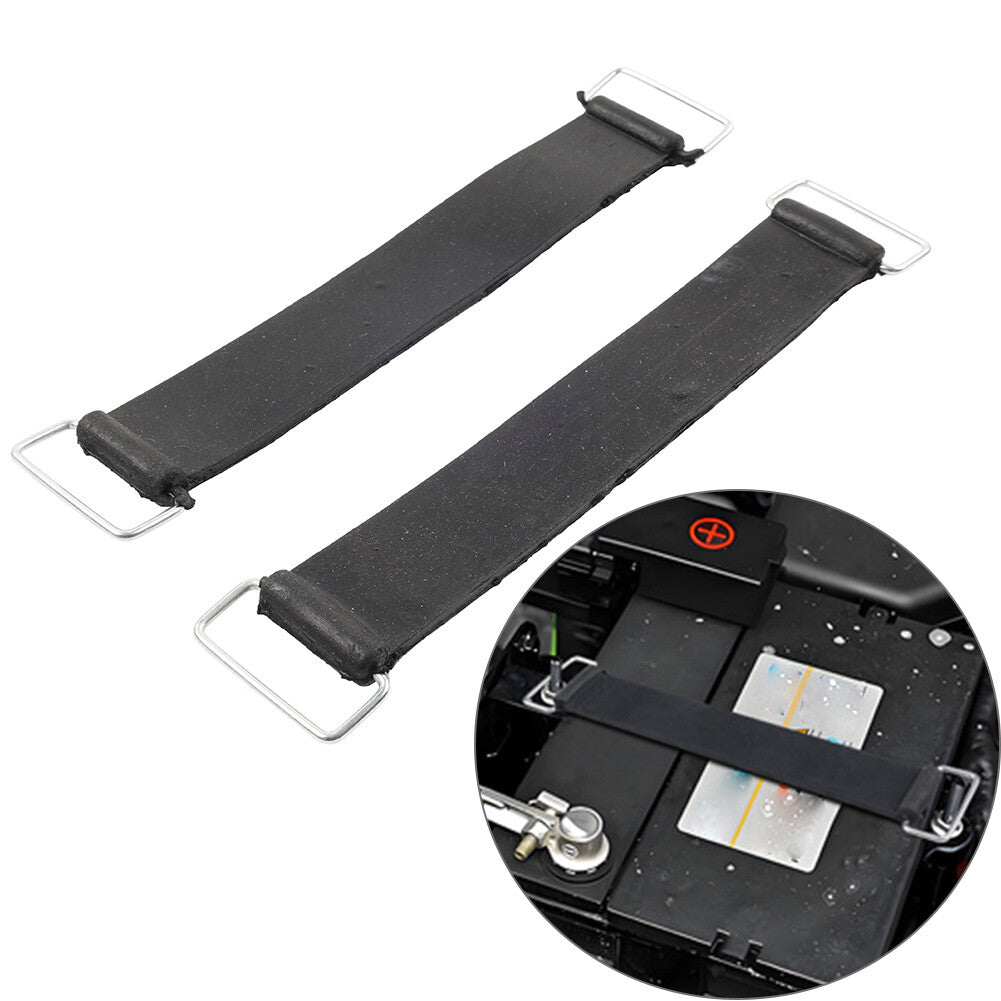 2Pcs Motorcycle Universal Rubber Battery Strap Holder Belt for Honda for Suzuki