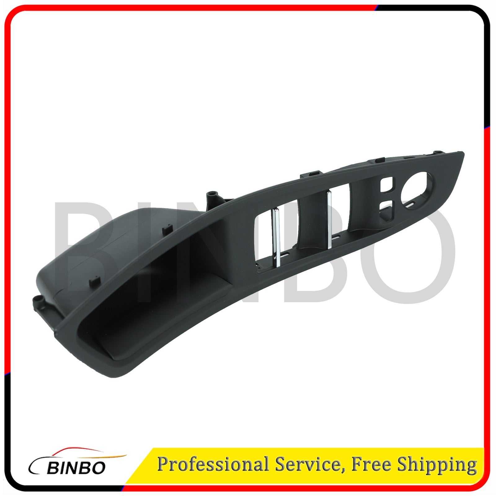 for BMW 520i 528i Black Driver Door Left Pull Handle Window Switch Cover Trim Q