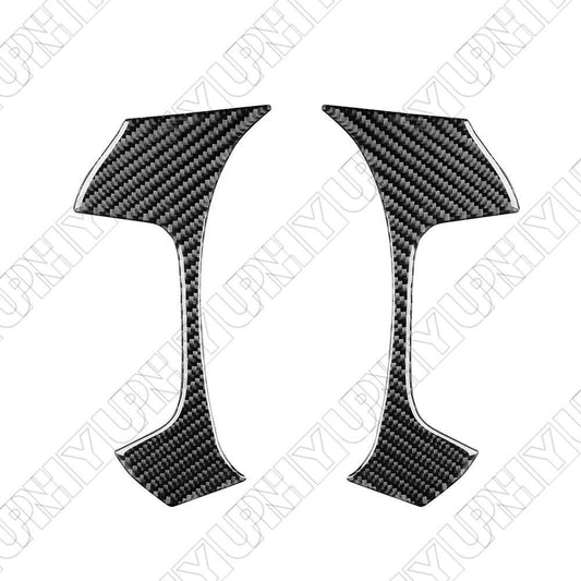 2× Carbon Fiber Steering Wheel Cover Trim for Chevrolet Tahoe/Suburban 2007-2014 Q