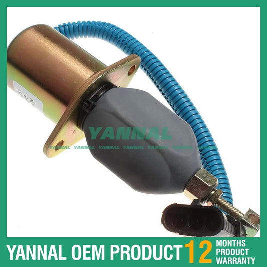 12V stop solenoid valve suitable for Gale skid steer loaders SL4625 4625SX 4625DX -
