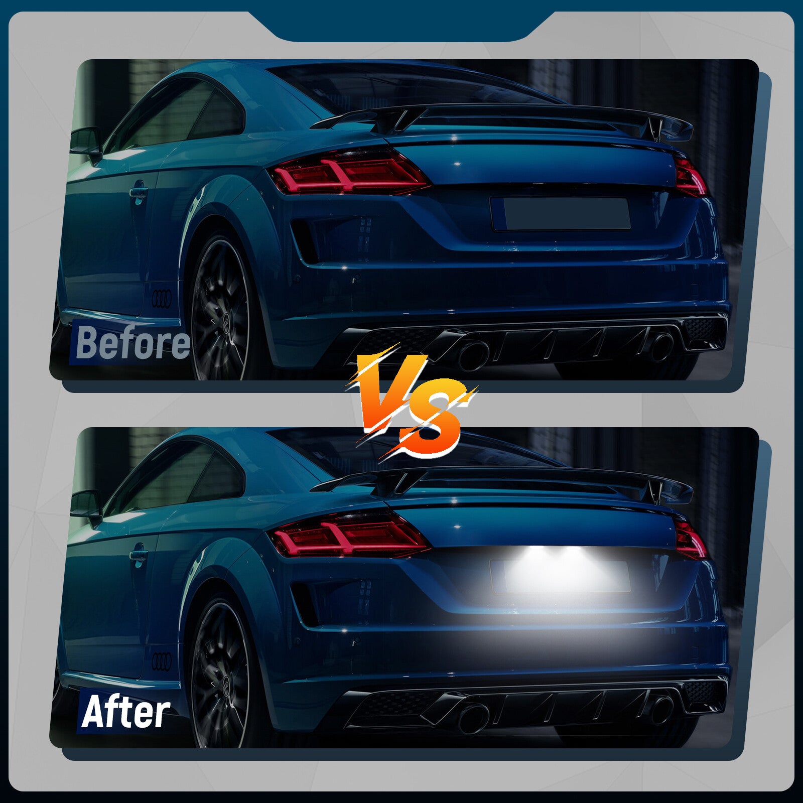 2pcs for Audi TT MK1 8N 1999-2006 LED Number Plate Light Lamps License Bulb NEW
