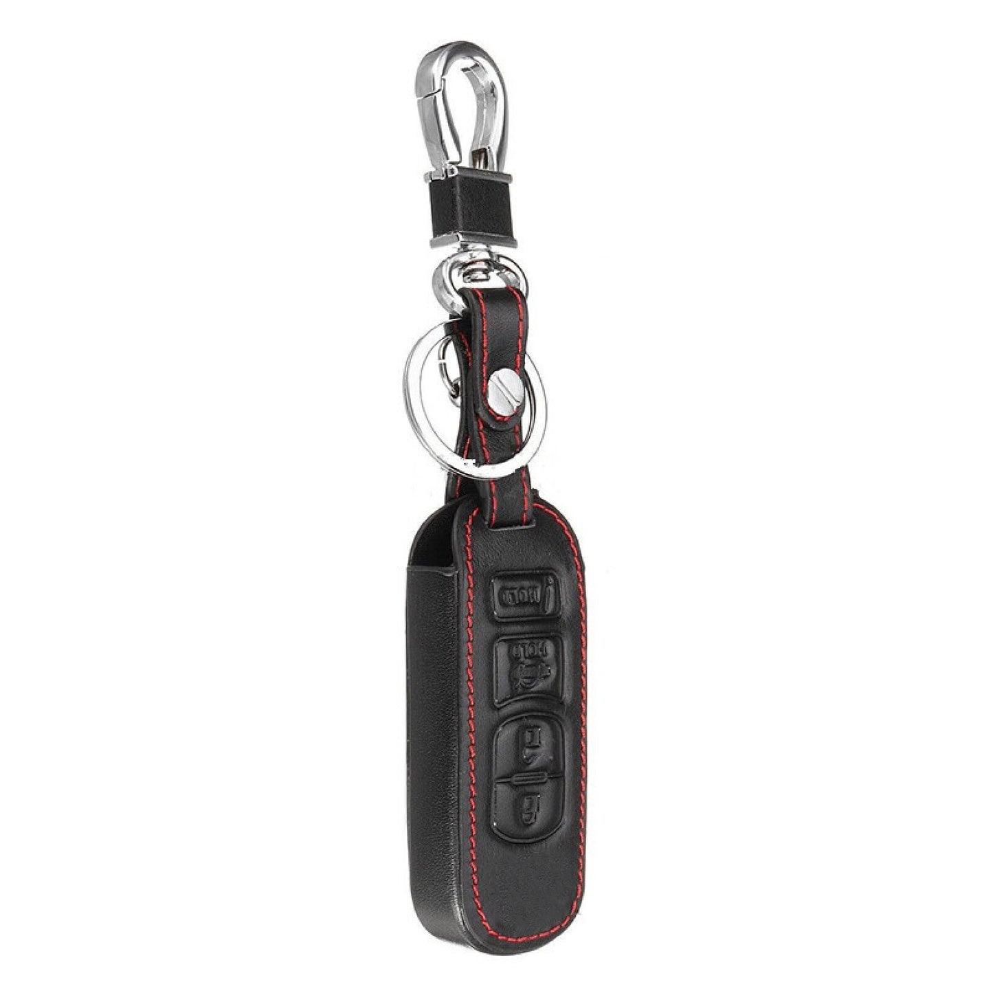 Remote Key Holder 4-Button PU Leather Case Cover for Mazda 3/6/CX5/CX7/2017 A