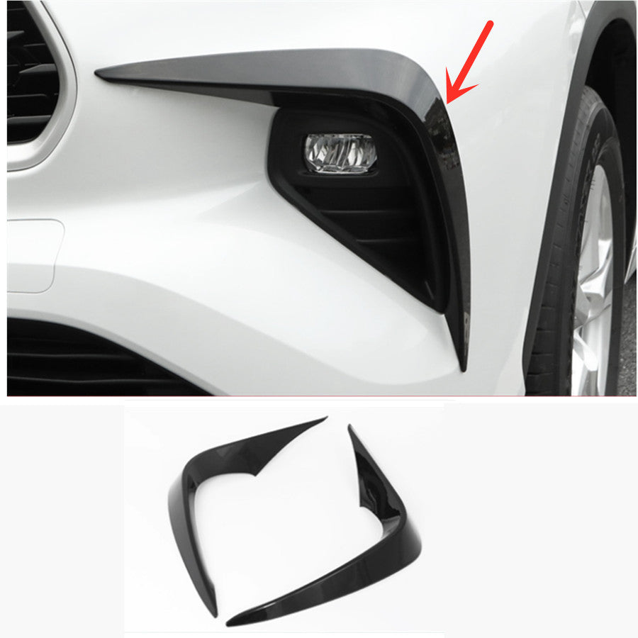 for Toyota Highlander 2020-23 Glossy black ABS Fog Light Lamp Molding Cover Trim