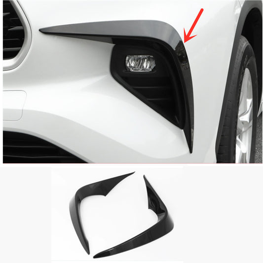 for Toyota Highlander 2020-23 Glossy black ABS Fog Light Lamp Molding Cover Trim
